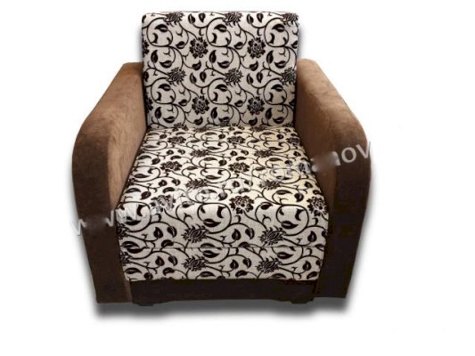 Кресло-кровать мешковина с подлокотниками вельвет (В-д)
